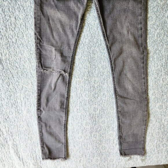 ZARA The High Waist Skinny Jean in Lead Grey, Size 6 - Picture 4 of 8